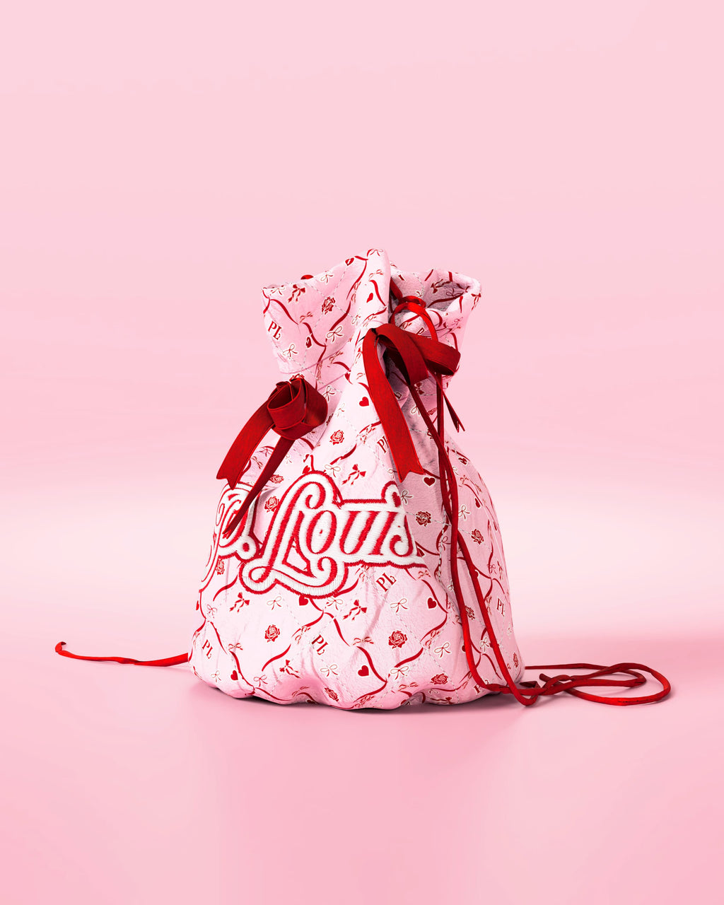 Satin Glow Bow Bodycare Bag