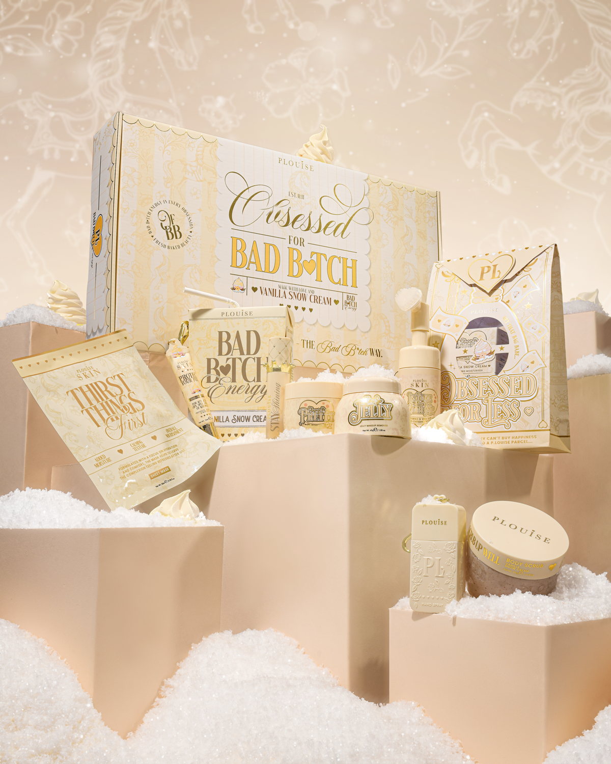 Obsessed For Bad Bitch Christmas Bundle - Vanilla Snow Cream - PRE ORDER